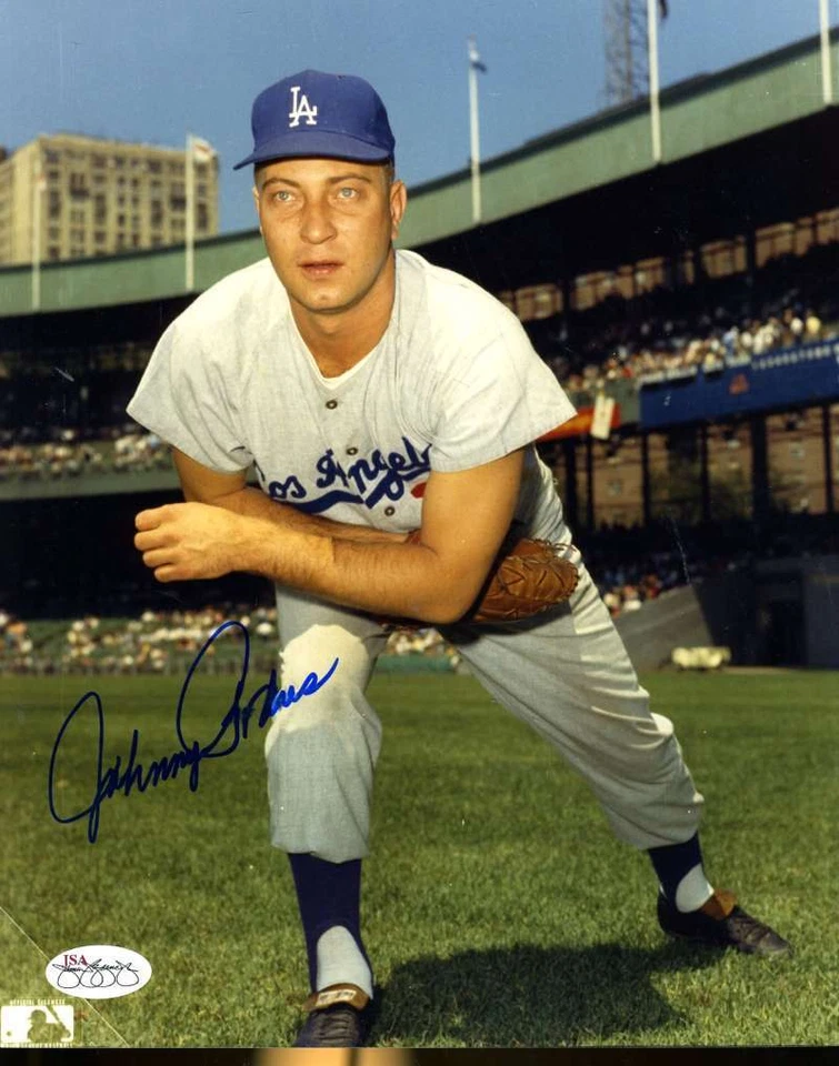 Johnny Podres Dodgers Signed 8x10 Photo Jsa Cert Sticker Authentic Autograph - Image 1 of 1