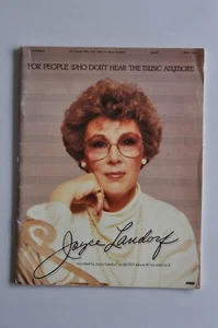 Book / Sheet Music - Joyce Landorf - For People Who Don't Hear The Music Anymore - Picture 1 of 8