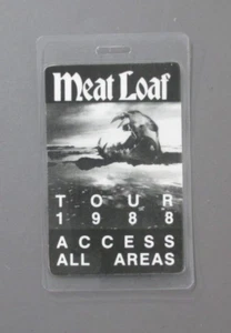 Meat Loaf backstage pass laminated Tour 1988 Access All Areas AUTHENTIC OTTO ! - Picture 1 of 1