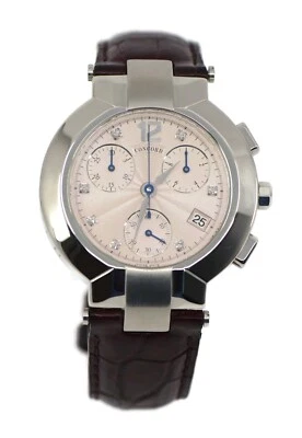 Concord La Scala Diamant Chronograph Edelstahl Uhr 14.C5.1891 - Bild 1 von 3