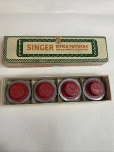 Vintage Singer Stitch Patterns For Automatic Zigzagger Part No 161008 orig. box - Picture 1 of 6