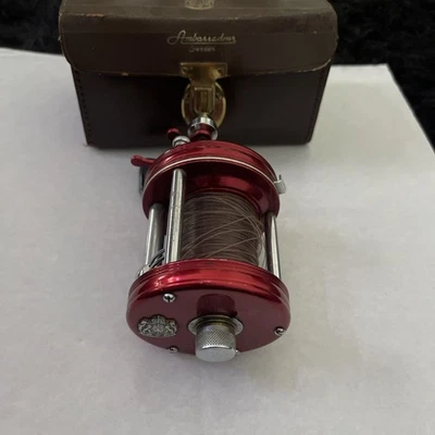 CARRETE ABU EMBASADEUR Nº6000 rojo vintage con estuche - 080701  Foto 1 de 4