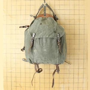 Swedish Army M39 Backpack Canvas Military 1940s Used WW2 Collectible - Picture 1 of 6