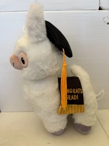 AMERICAN GREETINGS Congrats Grad! Graduation Ivory Llama 10" Plush Gift Holder - Picture 1 of 2