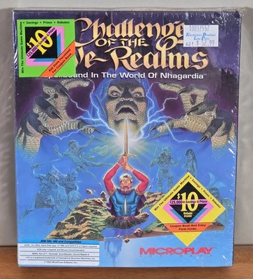 New Sealed Challenge of Five Realms IBM PC Big Box Game Complete CIB Microplay - Image 1 of 4