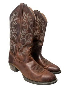 Ariat Heritage Brown Leather Western Cowboy Boots Men's Size 11.5 - Picture 1 of 10