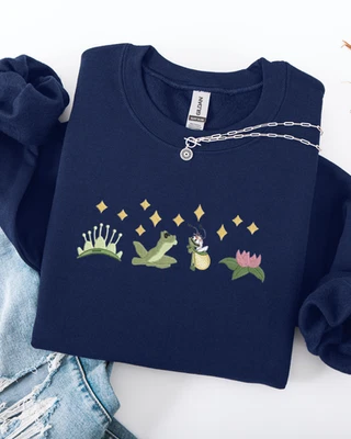 Embroidered Princess and the Frog Icons Sweatshirt - Image 1 of 4