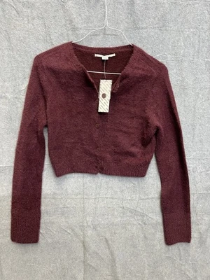 Кимчи синий пушистый на пуговицах укороченный кардиган размер маленький розовый - Изображение 1 из 4