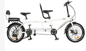 Ultra Lightweight Carbon Portable Folding 20in Six Speed Tandem Bicycle NEW - Picture 1 of 2