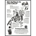 1977 The Playboy Club Chicago Vintage Print Ad Time of Your Life Wall Art Decor