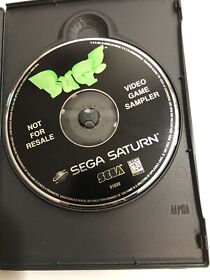 BUG - Not For Resale (Sega Saturn) - Video Game Sampler -Disk Only