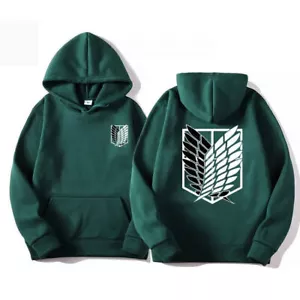 Attack on Titan Men's Boys Hoodie Anime Hoodies Men Women Streetwear Pullover UK - Picture 1 of 19