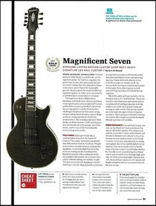 Guitarra Matt Heafy Signature Epiphone Les Paul Custom 7 cuerdas artículo de revisión - Imagen 1 de 3