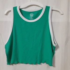 NEW Girl’s Wonder Nation Tween Crop Top Tank Green  Plus Size 14\16 XL - Picture 1 of 3