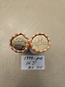1999 P & D NEW JERSEY State Quarter 40 Coin Bank Roll from US Mint gem BU ×2 - Picture 1 of 3