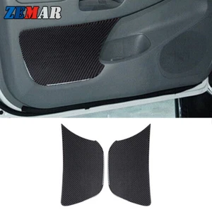 2x Carbon Fiber Front Door Panel Cover Interior Trim For Toyota Tacoma 2012-2015 - Foto 1 di 11