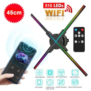 45cm Version Advertising Hologram Display WIFI LED Fan 3D holographic 510LED Fan - Picture 1 of 9