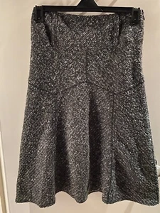 Marks & Spencer Midi-A-Linienrock grau Wollmischung Boucle Größe 10 - Bild 1 von 12