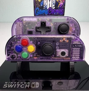 Atomic Purple - DPAD W/ Colorful ABXY - Custom Joycons for the Nintendo Switch - Picture 1 of 5