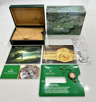 GENUINE Vintage Rolex Submariner 14060 Watch Box Booklet Anchor FULL SET CLEAN - Image 1 of 4