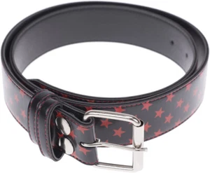 Cute Retro Stars Oldschool STERNE Gürtel - Rot Rockabilly Kunstleder Belt - Bild 1 von 2