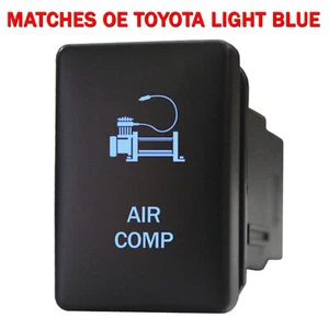 COMPRESOR DE AIRE 9C10NB Interruptor de empuje 12 voltios para Toyota OEM Tacoma LED NUEVO AZUL - Imagen 1 de 1