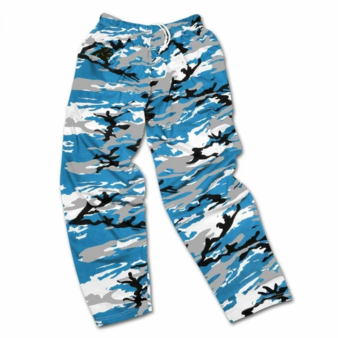 Zubaz NFL Men's Carolina Panthers Camo Casual Active Pants Cover