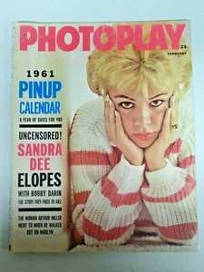 Vintage PHOTOPLAY Magazine February 1961 Sandra Dee Cover Pinup Calendar 276 - Picture 1 of 9