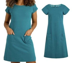 Ex Weird Fish Women's Asten Short Sleeve Dress Organic Summer Top Tee Size 8-20 - Picture 1 of 6