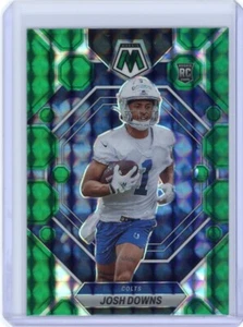 2023 Panini Mosaic - Rookies Green Mosaic Prizm #339 Josh Downs (RC) - Picture 1 of 2