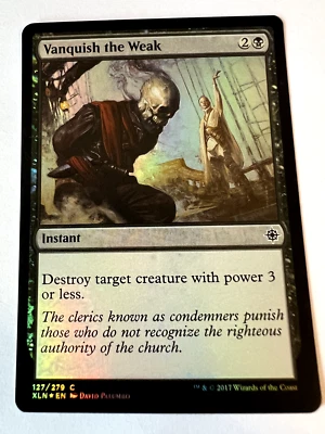 MTG Magic The Gathering Ixalan  Vanquish the Weak Common Foil LP - Image 1 of 2