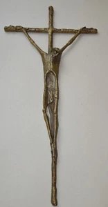 Erwin HUBER 1929-2006 KRUZIFIX 48 cm - ÖSTRRECHISCHES KATHOLIKENTAG 1983 - Bild 1 von 9