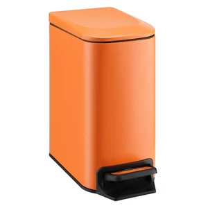 Small Bathroom Trash Can with Lid Soft Close, 6 Liter / 1.6 Gallon Stainless Ste - Picture 1 of 12