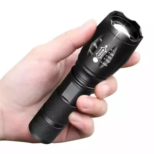 2 Stück Taschenlampe LED Super Hell Taktisches Wasserfest Profi Fackel NEU - Bild 1 von 23