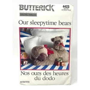 Plüsch Our Sleepytime Bears Schnittmuster Butterick 4423 Rachel Wallis Handarbeit - Bild 1 von 2