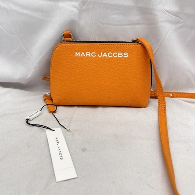 Bandolera pequeña de cuero mandarina Marc Jacobs para mujer Foto 1 de 4