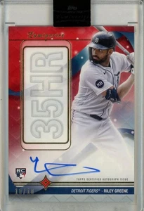 2023 Topps Luminaries Riley Greene Home Run Kings Auto Red 10/10 - Bild 1 von 2
