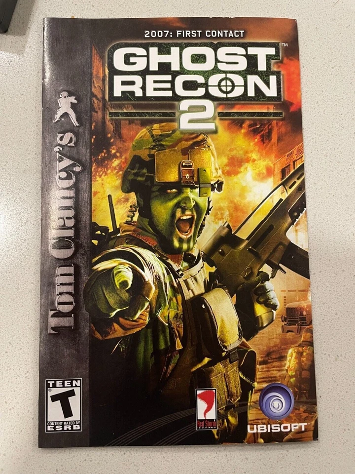 GHOST RECON 2 - PLAYSTATION 2 PS2 - INSTRUCTION MANUAL ONLY - Image 1 of 1