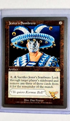 1998 MTG Magic the Gathering UGL Unglued Vintage #76 Jester's Sombrero LP - Image 1 of 2