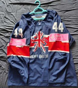 Team GB Ice Hockey Game Worn Shirt - Sam Jones #44 IIHF World Championships 2023 - Picture 1 of 7