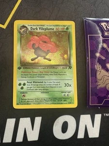 Pokémon Card Dark Vileplume 13/82 Team Rocket Holo Rare 1st Edition 318💎NM +💎 - Picture 1 of 7
