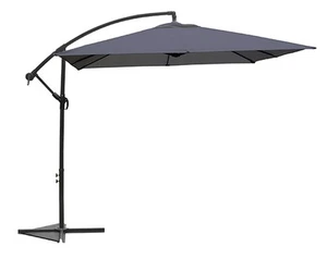 Ampelschirm anthrazit UV50+ eckig 2,50x2,50m Schirmständer eckig Alugestell grau - Bild 1 von 1