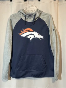 NIKE Denver Broncos NFL Women’s Therma Fit NFL Apparel Sweatshirt Hoodie Large - Picture 1 of 13