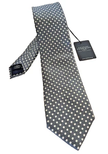 NWT~ Charles Tyrwhitt Blue and White Classic Oxford Spot Tie~59X3 - Picture 1 of 8
