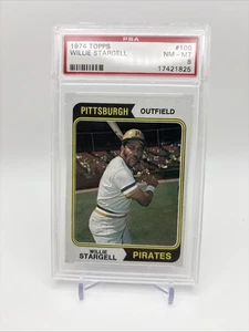 1974 TOPPS #100 WILLIE STARGELL (PIRATES) PSA 8 - Picture 1 of 3