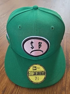 Sad Boyz x New Era 59fifty Sz-7 3/8 Green/White Brand New Ships Immediately - Picture 1 of 7