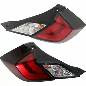 FIT HONDA CIVIC COUPE 2 DOOR 2016-2020 TAILLIGHTS TAIL LIGHTS LAMPS PAIR NEW - Picture 1 of 5
