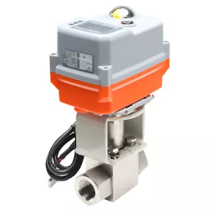 Auto Return 24VAC/DC 4-20ma 4700Psi Proportional Modulating Control Ball Valve - Picture 1 of 8