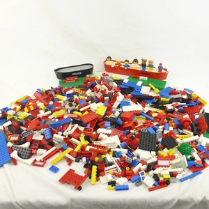 Restposten verschiedene 90% Vintage Lego bunte Bausteine, Figuren 1,4 kg - Bild 1 von 15
