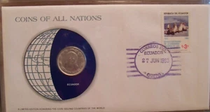 Coins of All Nations Ecuador 1 Sucre 1980 UNC - Picture 1 of 2